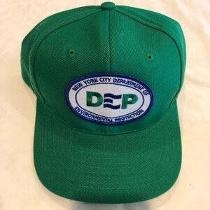 Green NYC DEP Baseball Cap Snapback NEW